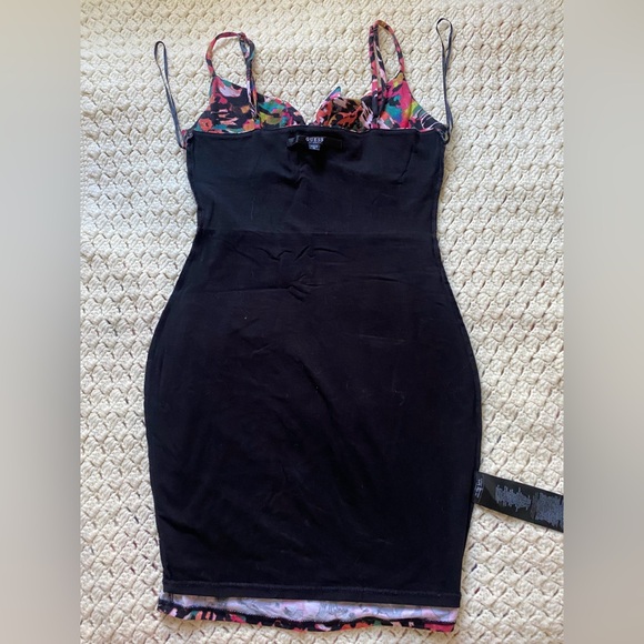 🌺 GUESS FLORAL- BODYCON DRESS/ SIZE XS 🌺 - Picture 9 of 11